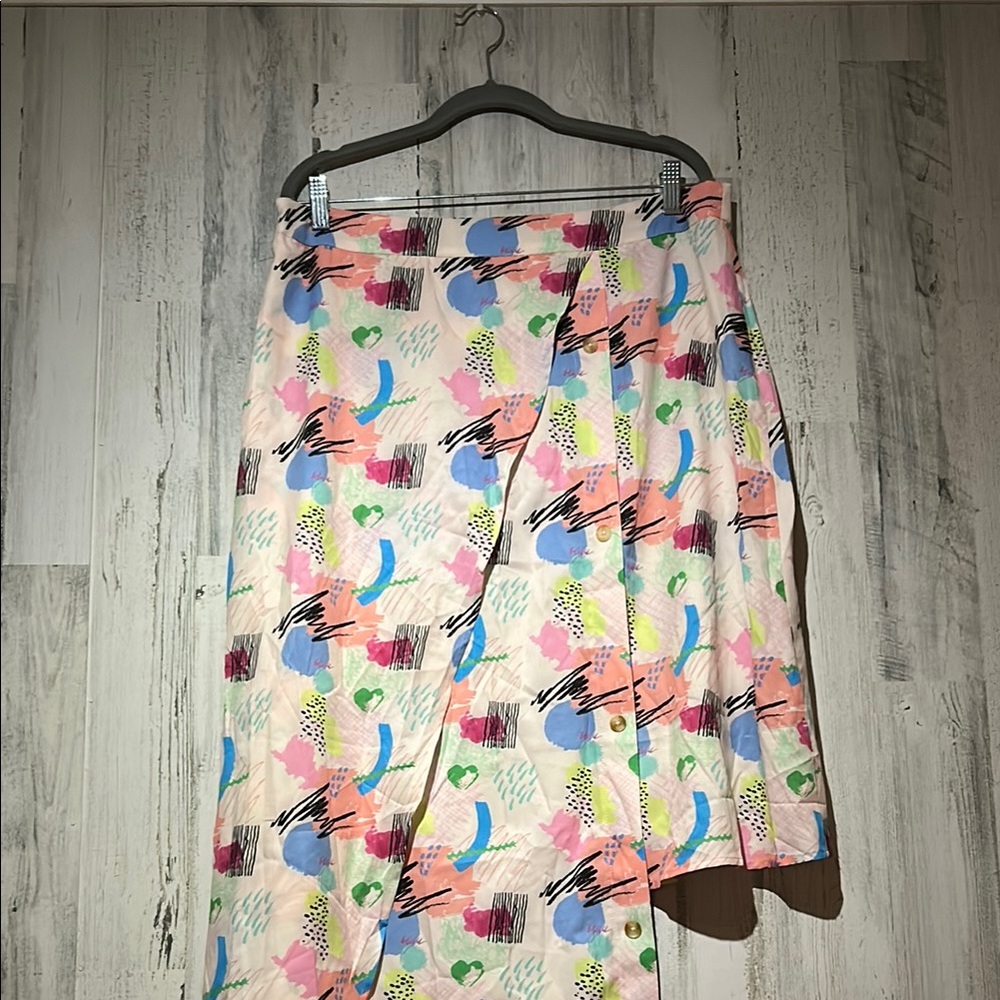 Colorful Abstract Print Women's Skirt